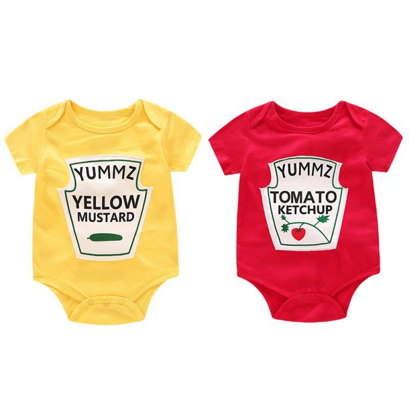 Baby Strampler Zwillinge Jungen Mädchen Strampler Nette Gemüse drucken Strampler für Neugeborene Baumwolle Strampler Baby Kostüm