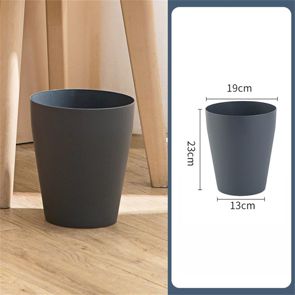 Poubelle colorée, corbeille en plastique et papier sans couvercle, corbeille créative, Simple, pour la maison ou le bureau: Bleu profond