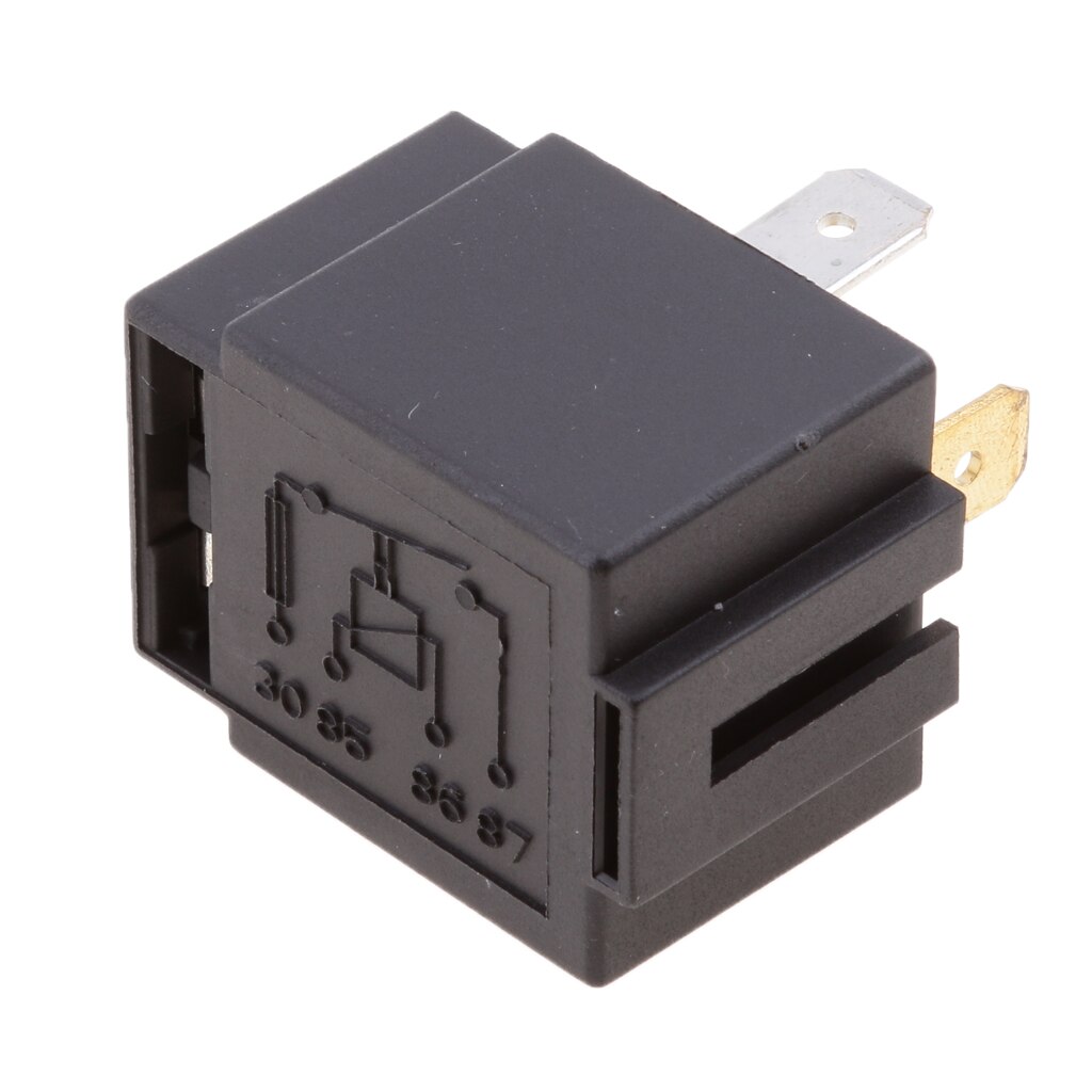 12V Relay 4 PIN Automotive 30AMP 30a Normally Open Contact Fused + 30a fuse