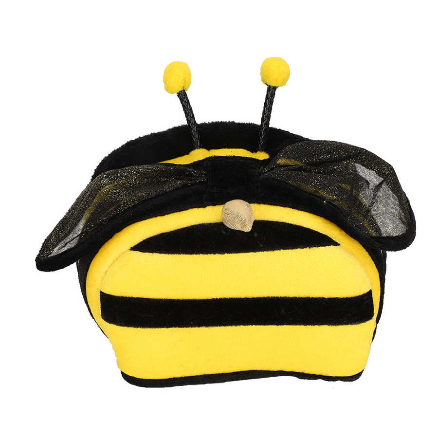 Leuke Cartoon Bee Vormige Cavia Warm Bed Kleine Dieren Soft Pet Warm Bedden Huisdier Bed Huis Hideout Kooi Accessoires