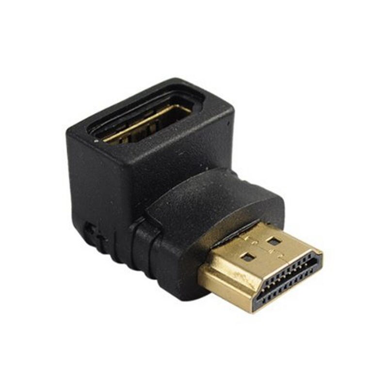 Etmakit 90 Grad Rechtwinklig vergoldete HDMI Adapter A typ Männlich zu Weiblich für 1080p TV HDTV NK -Einkaufen