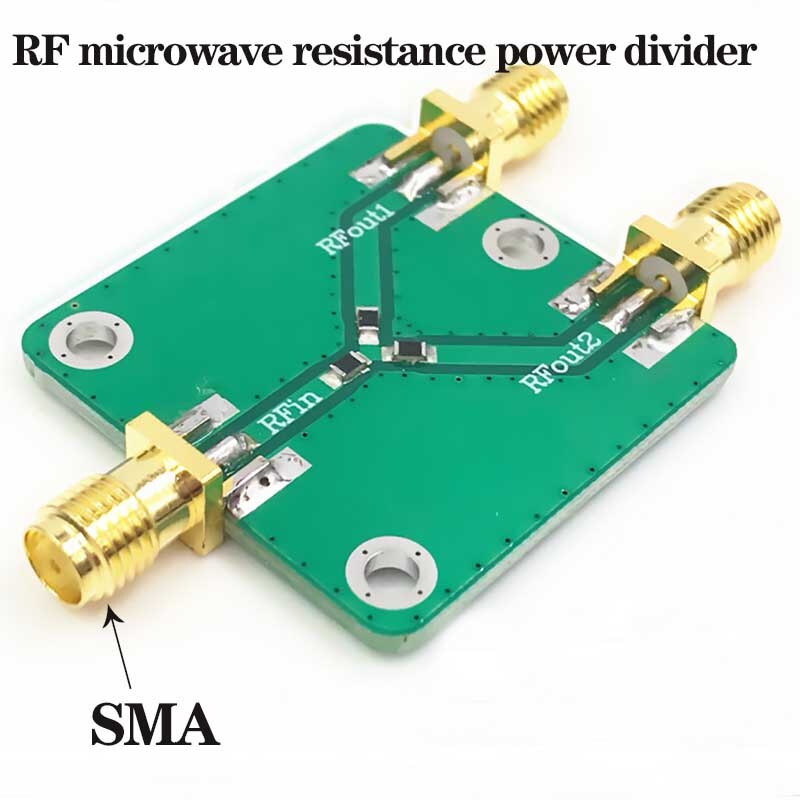 RF microwave resistance power divider module SMA connector