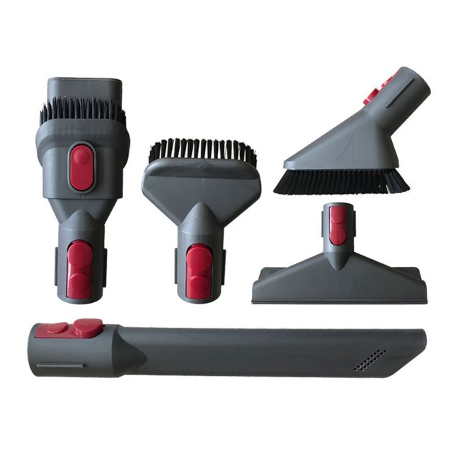 Sporco testardo a sgancio rapido/mini spazzola per polvere morbida combinazione/materasso/strumento per fessure pezzi di ricambio per aspirapolvere Dyson SV10 V8: Whole impostato