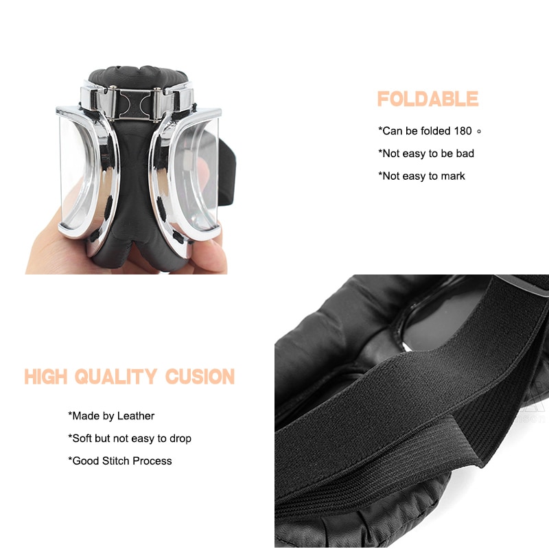 Retro motorcykel glasögon vintage motorcykel sliver glasögon hjälm pilot klassiska glasögon för atv utv uaz skoter cykel moto styling