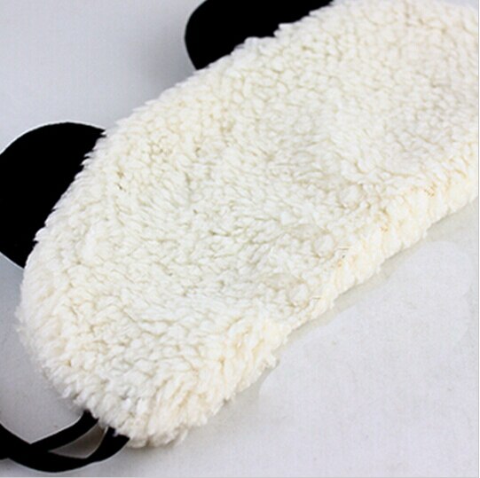 1PCS Cute Face White Panda Eye Mask Eyeshade Shading Sleep Cotton Goggles Eye Mask Sleep Mask Eye Cover Health Care