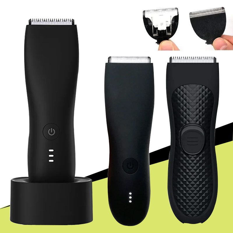 Máquina de corte de cabelo profissional aparador de barba barbeador elétrico para corpo adulto barbear ipx7 à prova dwaterproof água segurança navalha clipper