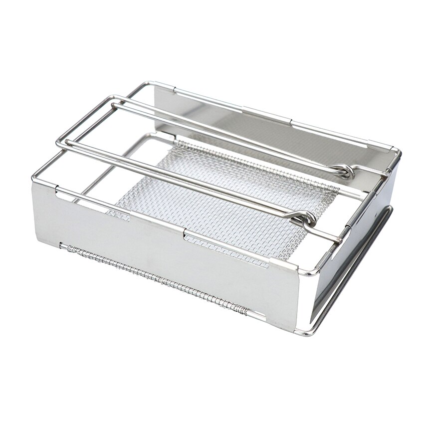 Rvs Bbq Grills Rack Vouwen Grill Houder Barbecue Toast Brood Vlees Plank Voor Outdoor Camping Bbq Gereedschap Levert