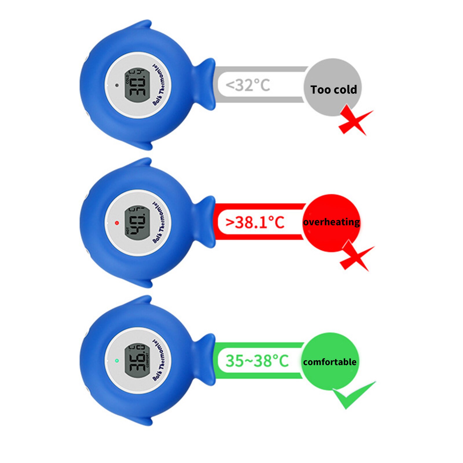 Cute Appearance Swiming Pool Floating Waterproof Thermometer Bath Toy Thermometer Temperature Monitor Temperature Monitor