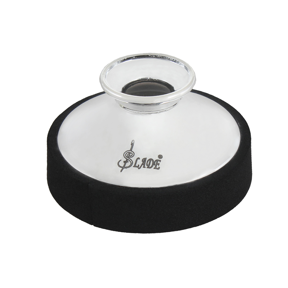 Altsaxofoon Demper Houtblazers Muziekinstrument Accessoires Ronde Lichtgewicht ABS Mute Demper voor Altsaxofoon: Zilver