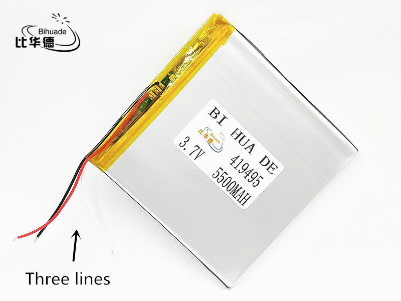 Li-Po 3,7 V, 5500 mAH 3 linie (polymer lithium-ionen batterie) li-ion batterie für tablet pc 7 zoll 8 zoll 9 zoll 419495