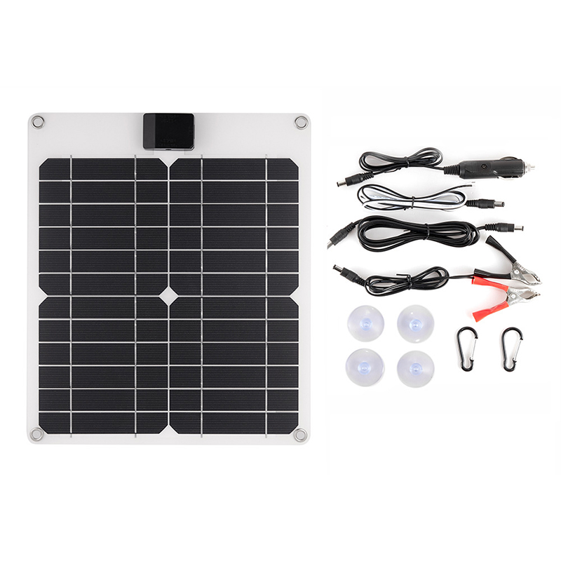 15W/18W 12V/18V Panel słoneczny + kabel do ładowania przenośna ładowarka USB 5V 2A ładowarka do baterii słonecznych do zewnętrznych telefonów komórkowych: Cyfrowy Kamuflaż