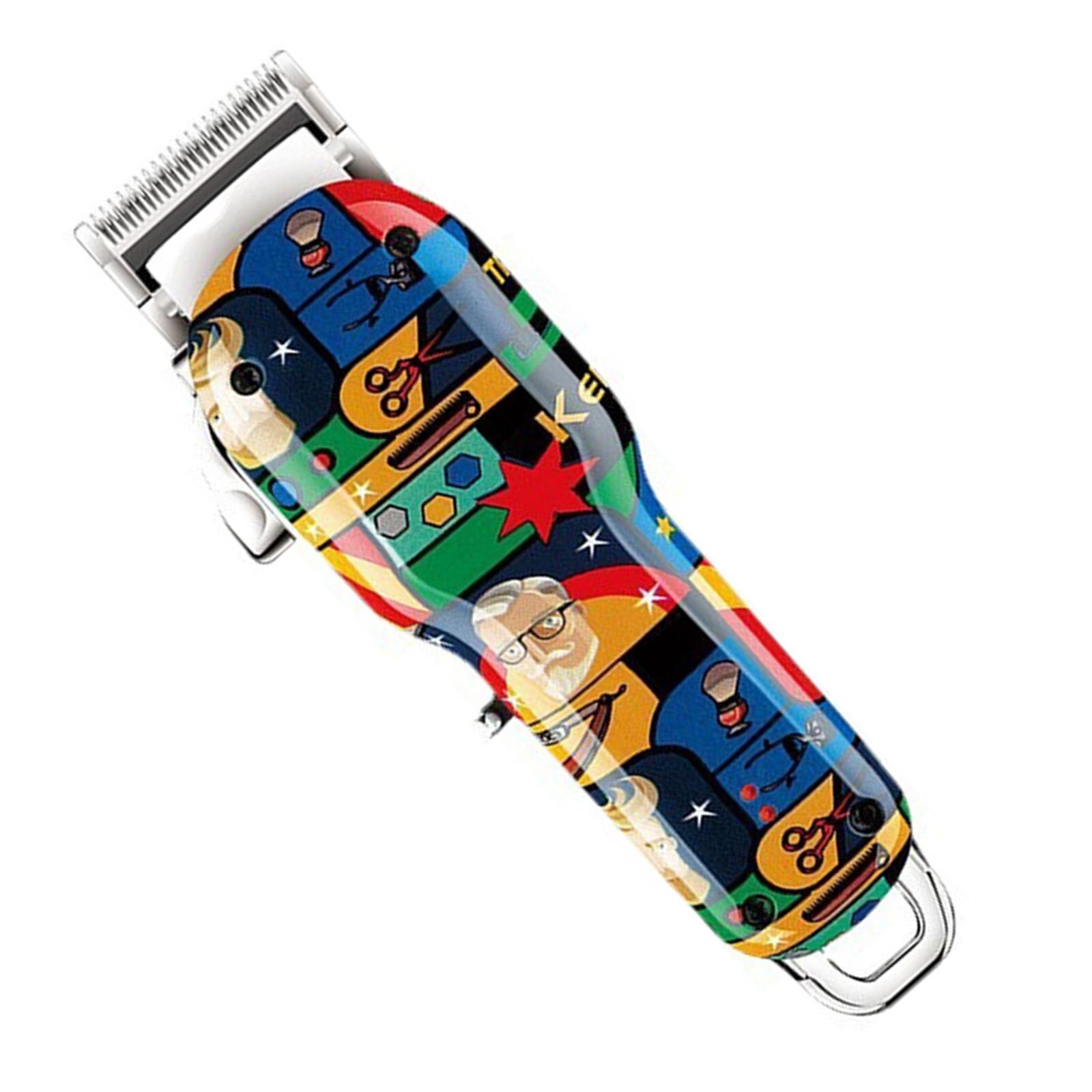Electric Hair Clipper Hair Cutting Kit Grooming Graffiti for Home Use