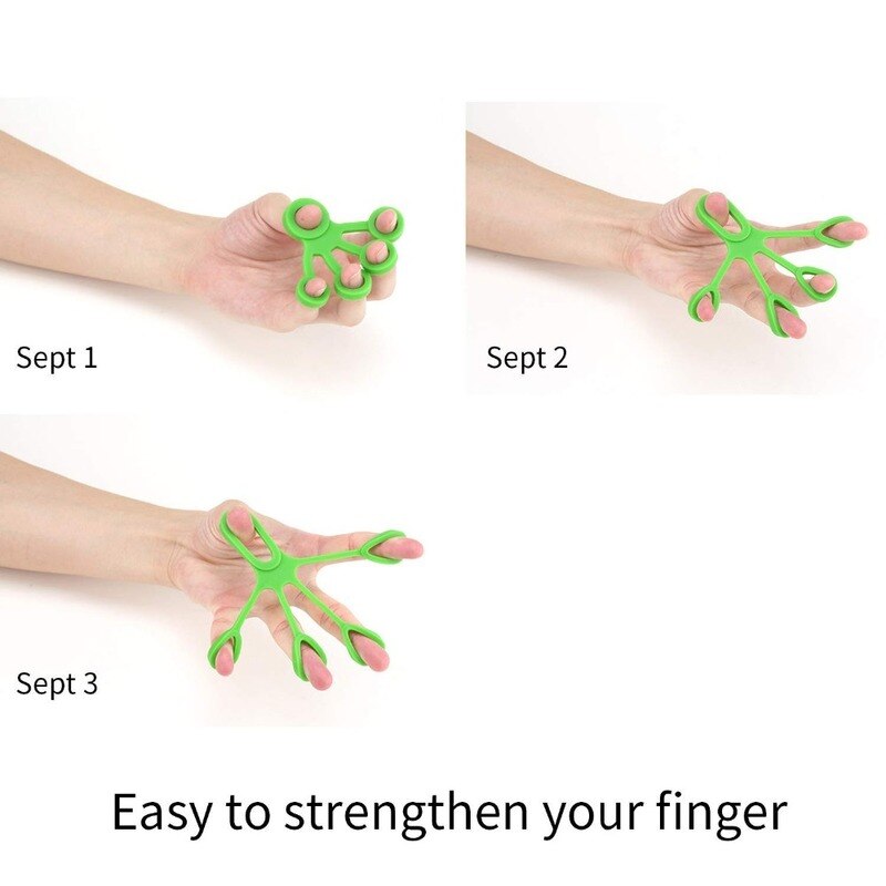 3 ebenen Finger Greifer Stärke Trainer Widerstand Band Hand Griff Handgelenk Bahre Finger Expander ÜSpund widerstand Band