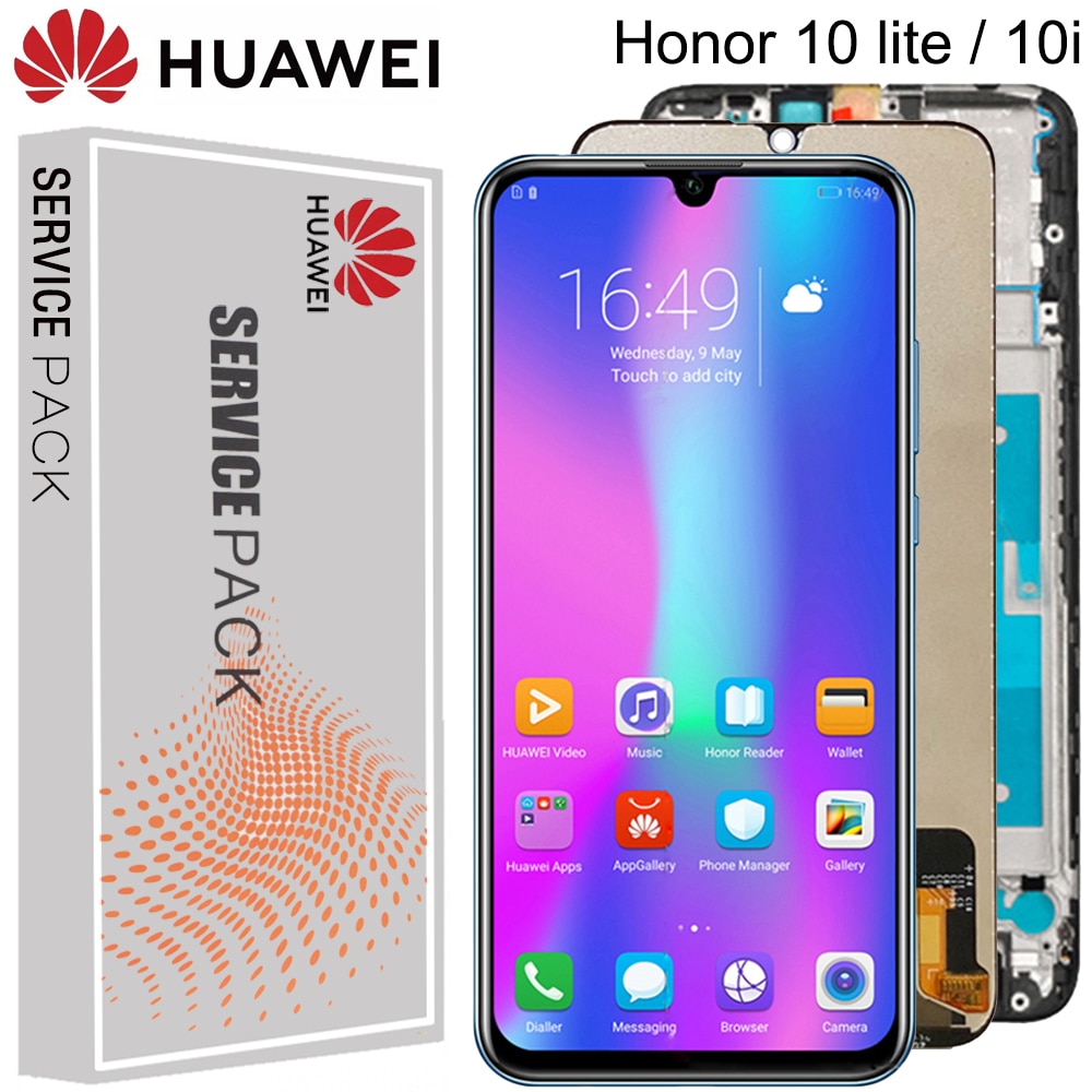 Pantalla LCD 100% Original para Huawei Honor 10 lite, montaje de digitalizador con pantalla táctil con marco para honor 10i, HRY-LX1