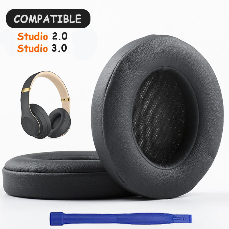 KUTOU Nauszniki do słuchawek Beats Studio 3 3.0 Nauszniki Studio3 Wymienne nauszniki Studio2 Nauszniki zestawu słuchawkowego Podkładka piankowa: W kolorze khaki