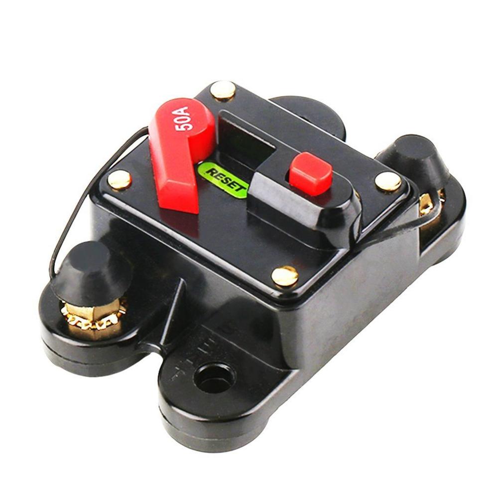 50A 60A 80A 100A 125A 150A 200A 250A optional Car Audio Inline Circuit Breaker Fuse for 12V Protection SKCB-01-100A