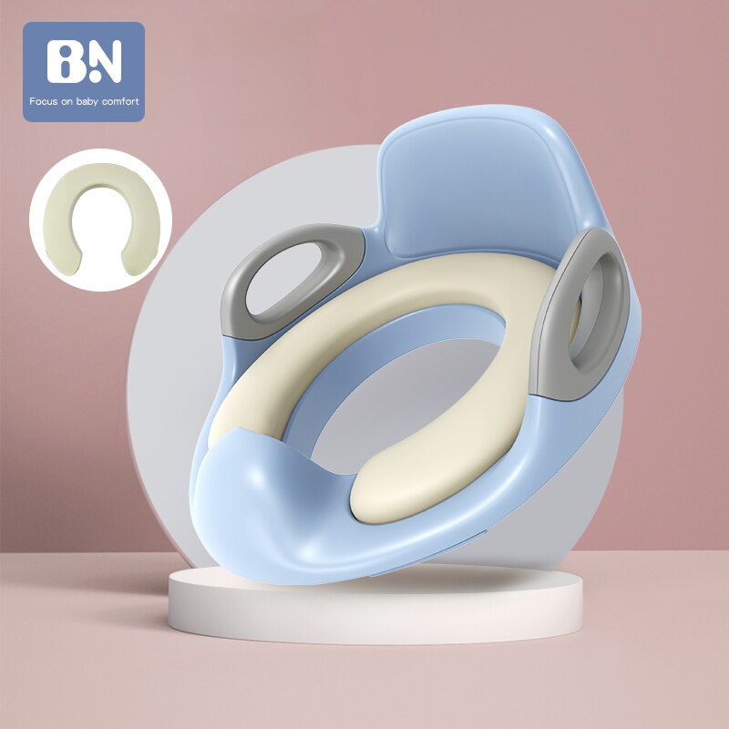 Folding Baby Potty Infant Kids Toilet Training Seat with Adjustable Ladder Portable Urinal Potty Training Seats for Children Bab: Jazz blue