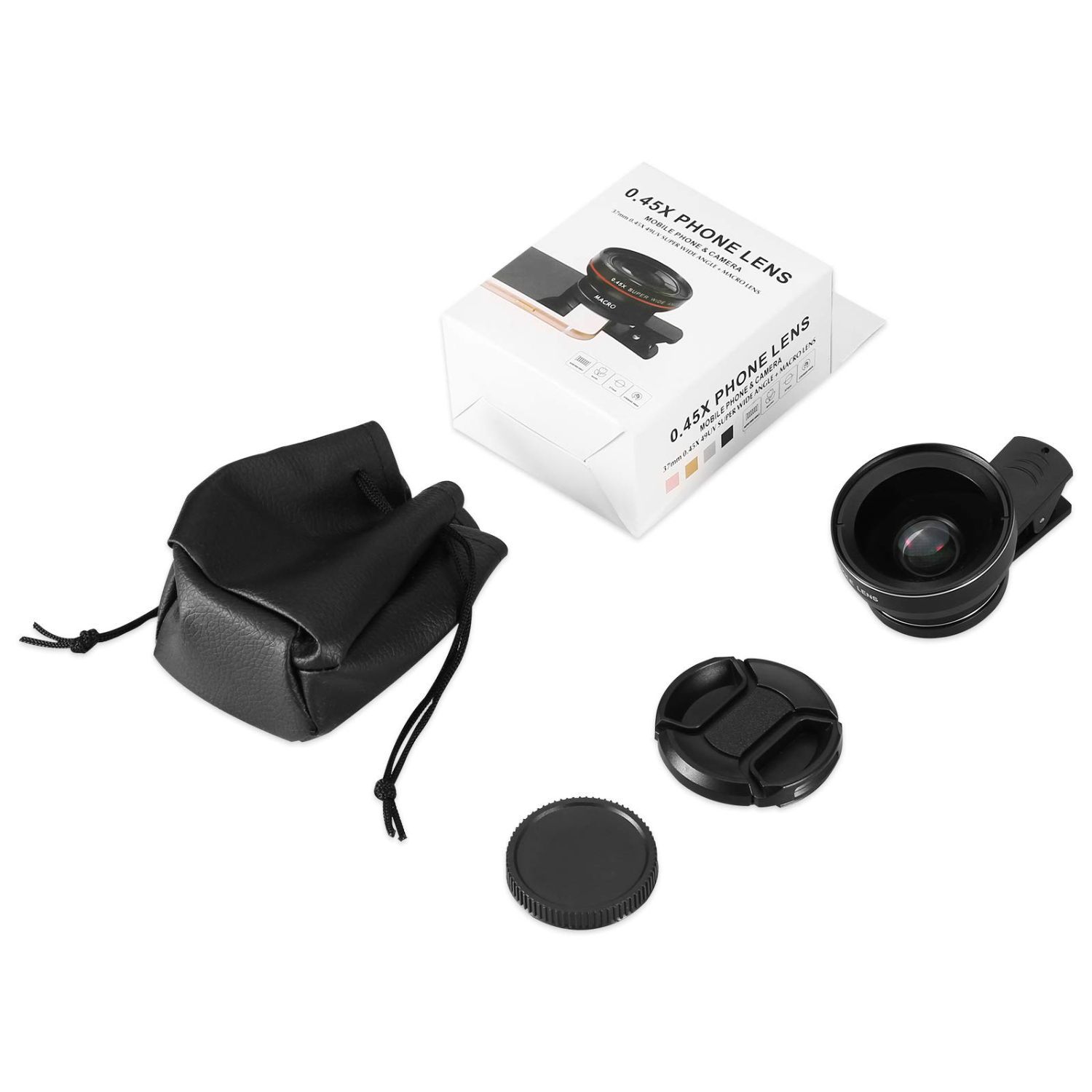 2 In 1 Hd Mobiele Telefoon Camera Groothoek Lens Telescoop Macro Lens Voor Iphone 11 Pro Samsung Xiaomi Lente para Celular