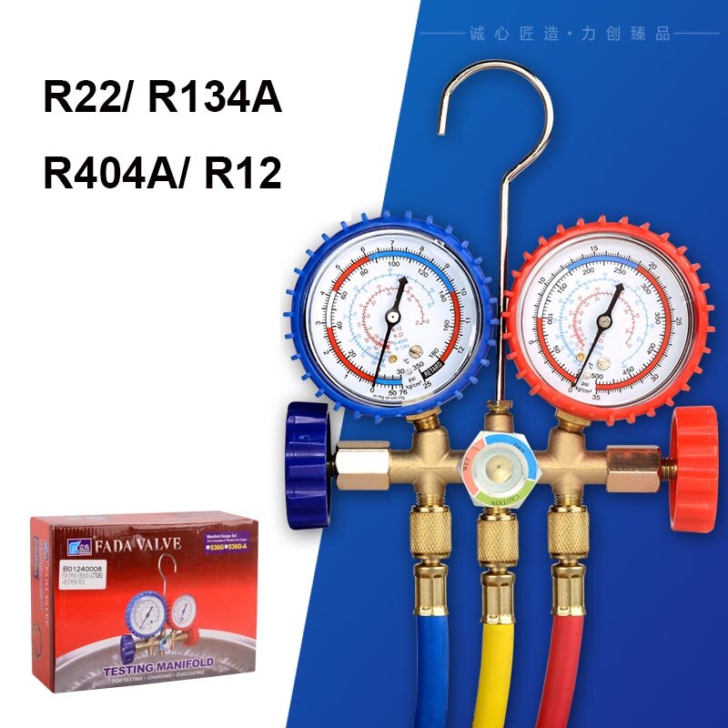 Air conditioning refrigerant cold medium Freon R140A Refrigerant Pressure Gauge CT-536G