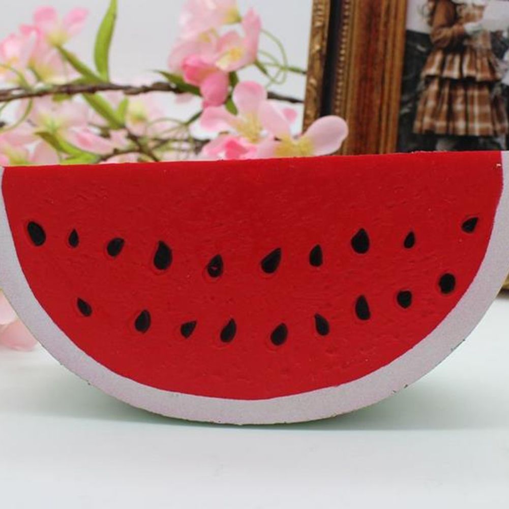 Newest Fruit Cute Squeeze Squishy Watermelon Slow Rising Simulation Stress Stretch Bread Toys