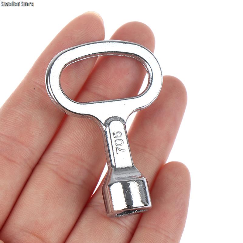 2 Styles 1pc Universal Key Multifunction Wrench Metro Trains Key Lock Elevator Door Key Electric Cabinet Keys