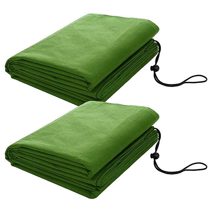 2pcs Winter Vegetation Cover Cold-proof Cover PVC Non-woven Frost-proof Snow-proof Cover for Tree Seedlings