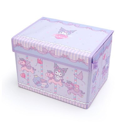 Household Japanese-style Cute Fabric Foldable Storage Box with Lid Can Store Books and Toys, Sundries In Student Dormitory.: 1