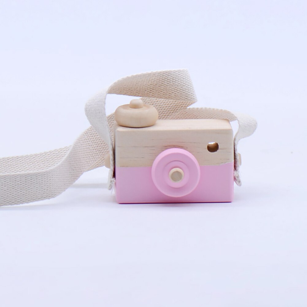 Accesorios de fotografía nórdicos bonitos, juguetes colgantes para cámara de madera, artículos de decoración para niños, accesorios de decoración para fotografía del hogar a la: Pink