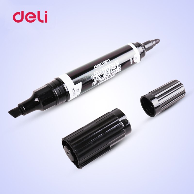 Deli Gekleurde 1.5/6mm Dual Tip Snelle Droge Waterdichte Permanente Olie Marker Pennen CD Stof Banden Sharpie Kunstenaar tekening Schrijven Tool