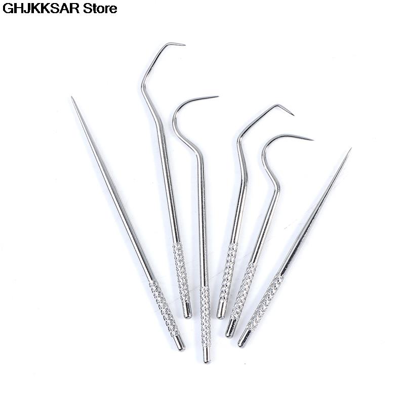 Juego de hilo Dental de Metal de acero inoxidable para limpieza bucal, artefacto portátil colgante, tubo de palillo de dientes, hilo Dental más fuerte,