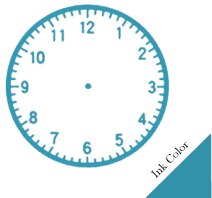 Klok Stempel Leren Tijd Vroeg Onderwijs Leermiddelen Voor Kinderen Leren Op Horloge Meerdere Stijl Seal Voor Basisschool: BLUE INK --PATTERN C
