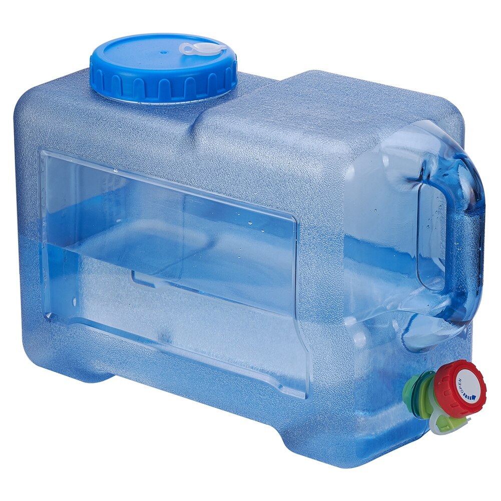 5L 12L Liter Food Grade Pc Water Container Auto Camping Jerry Kan Met Tap Draagbare Handvat