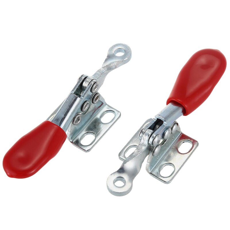 Morsetto a ginocchiera con capacità di tenuta in metallo da 4 pezzi, tipo a scatto, gh morsetto a ginocchiera con capacità di tenuta in metallo da -201a e 1 pezzo, corsa di spinta del morsetto verticale per utensili manuali