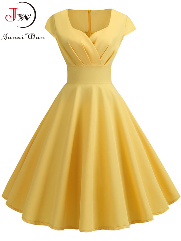 Vestido de verano de de manga corta, Pin Up, Rockabilly