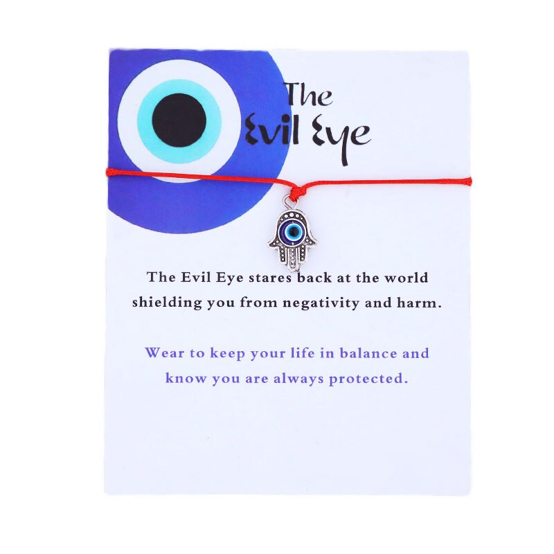 Hamsa Hand Evil Eye Red String Bracelet Good Luck Blue Evil Eye Hand Braided Bracelet Evil Eye Jewelry Friendship Bracelet