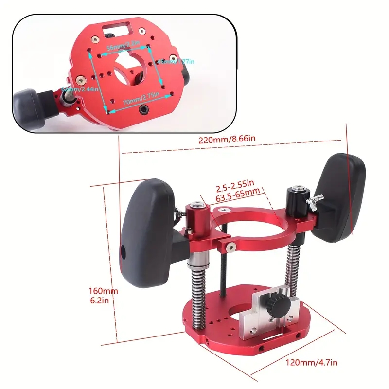 Router Lifting Base Universal Router Lift System Trimming Machine Support Desktop Lift Woodworking Bench Milling Groove Tool