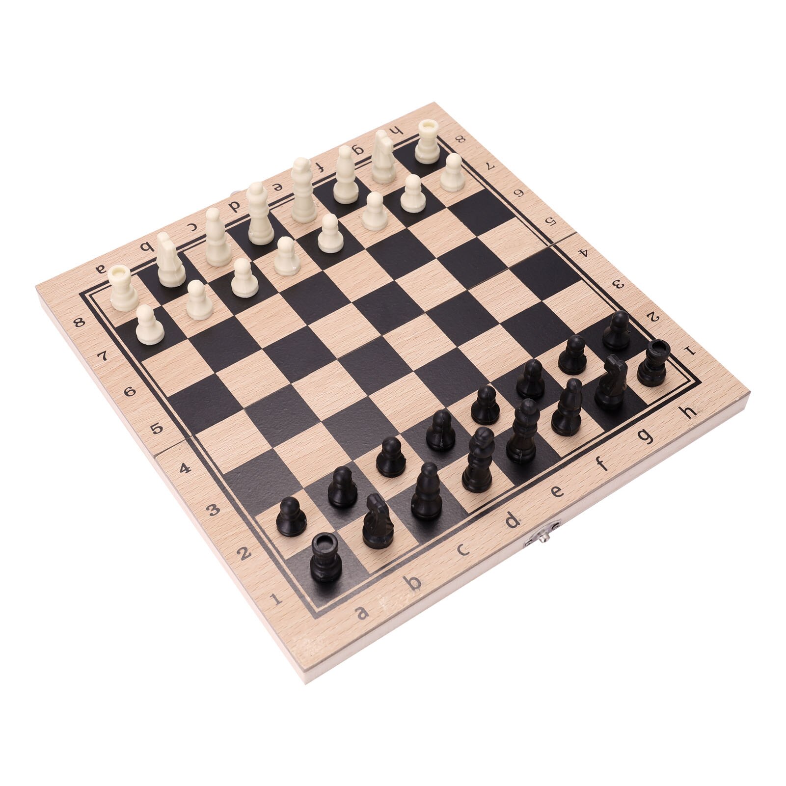 Folding Wooden Three-in-one Suit Chess Board Wood ... – Vicedeal