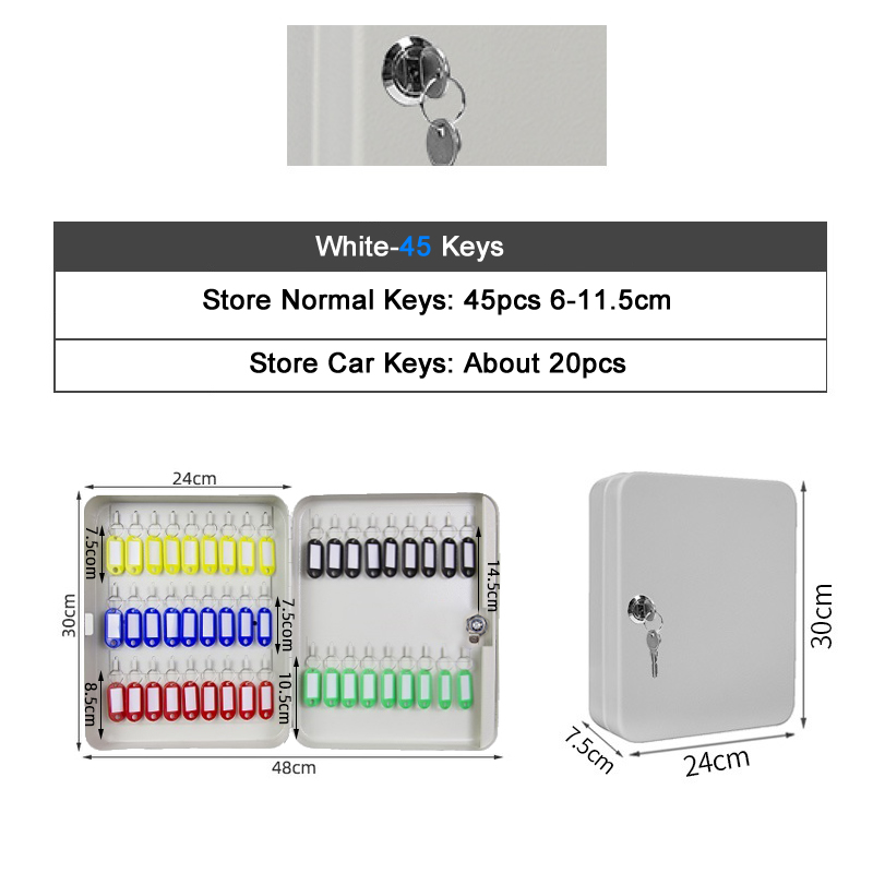 20/28/36 Keys Storage Box Combination Key Lock Multi Keys Classification Organizer Safe Box For Home Office Factory Store: Gold