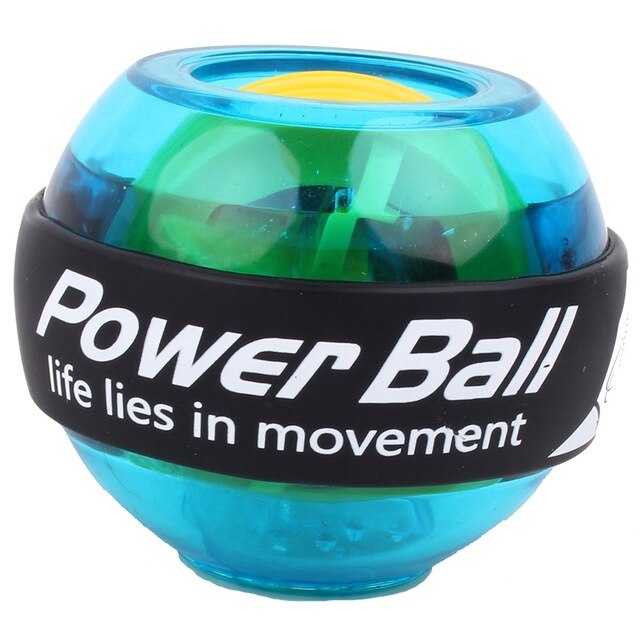 Led håndled bold træner gyroskop forstærker gyro power bold arm træner power ball træningsmaskine gym fitness udstyr: Blå