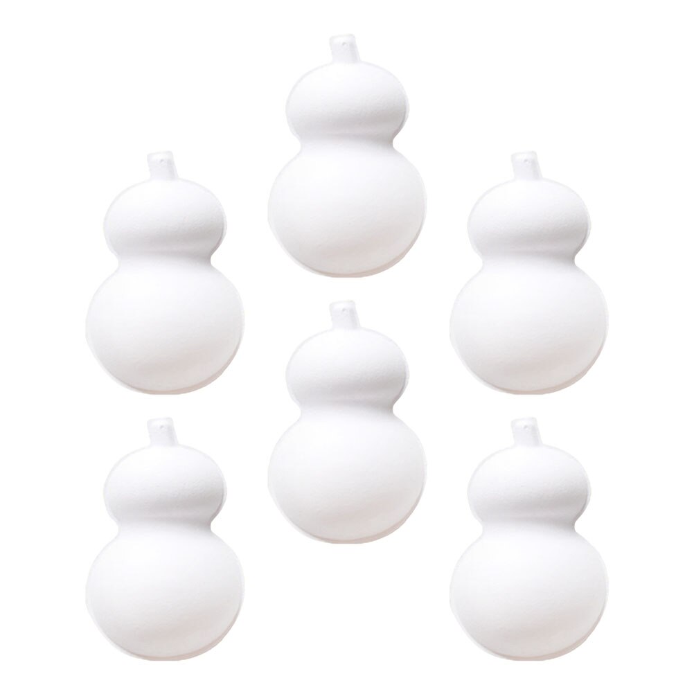 6Pcs Blank Kalebas Gereedschap Diy Unpainted Papier Kalebas Kids Diy Benodigdheden Voor Schilderen