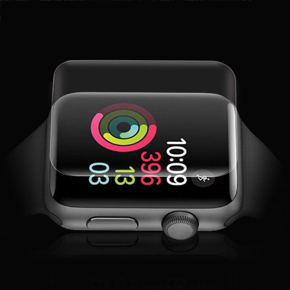 Vandtæt skærmbeskytter til apple watch  se 6 5 4 3 38mm 40mm 44mm 42mm ikke hærdet glas blød film til iwatch 1 2 etui