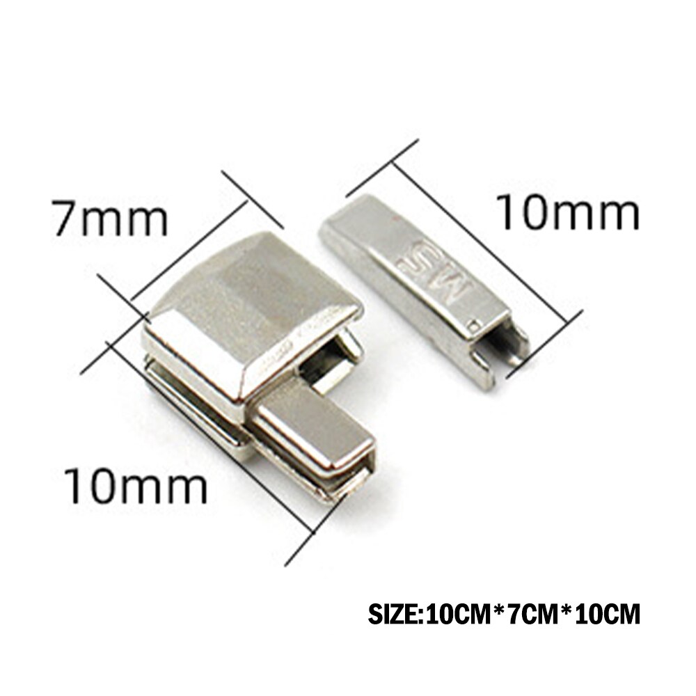 10 Teile/sätze Metall Reparatur Reißverschluss Stopper Offene Ende Reißverschluss NäHenne Stopper Zubehör Reißverschluss M5T9 DIY Für Kleidung
