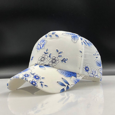 Gorra de béisbol sencilla para mujer, gorro con bordado de flores, Snapback, malla, Verano: 2