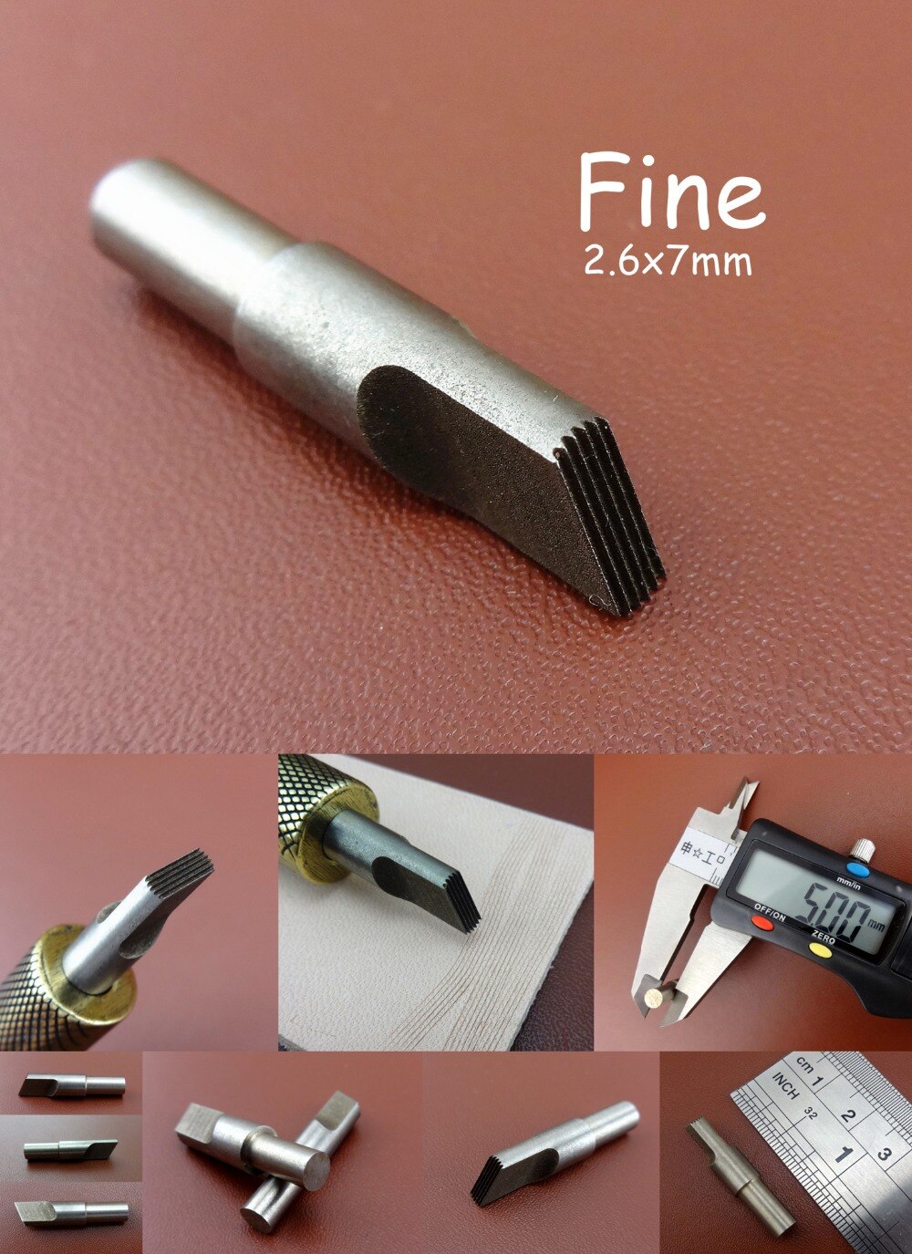 3 Kinds Leather Craft Swivel Carving Knife Cutter Filigree Hair Dotted Line Blade Head Tool - Sewing Stitching Carving Stamping