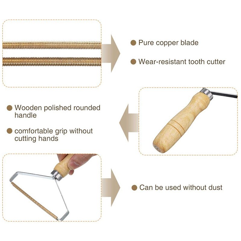 Portable Stripper Coat Dehairer Deballer Dry Cleaner Dedicated Copper Stripper 2 Piece Set