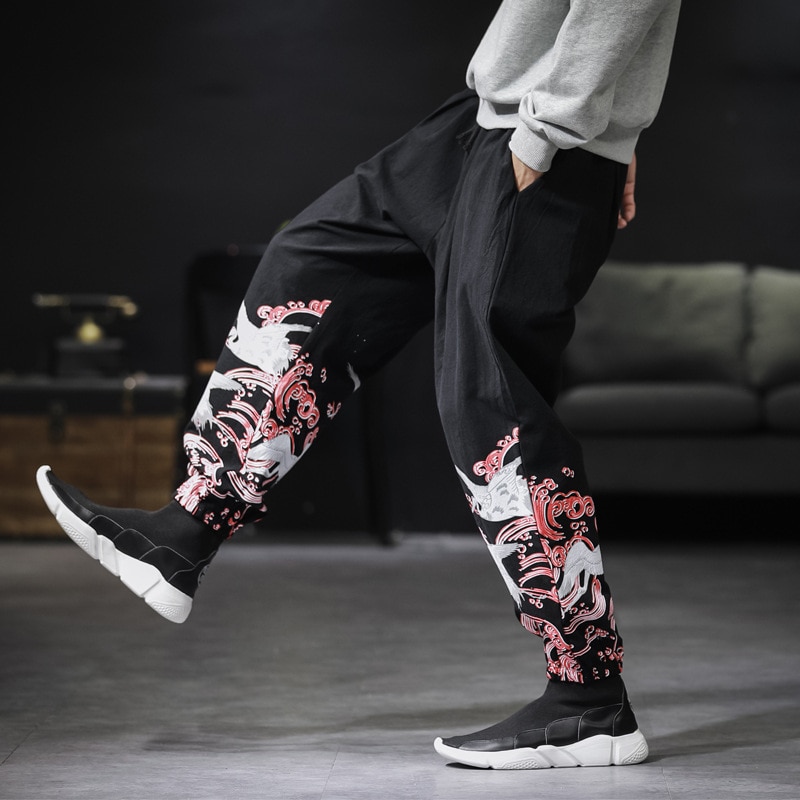 5xl Männer Jogger Hosen Männlichen Tai Chi lässig Jogginghose Bodybuilding Fitness Spur Hosen Männer Schweiß Hosen Kung Fu