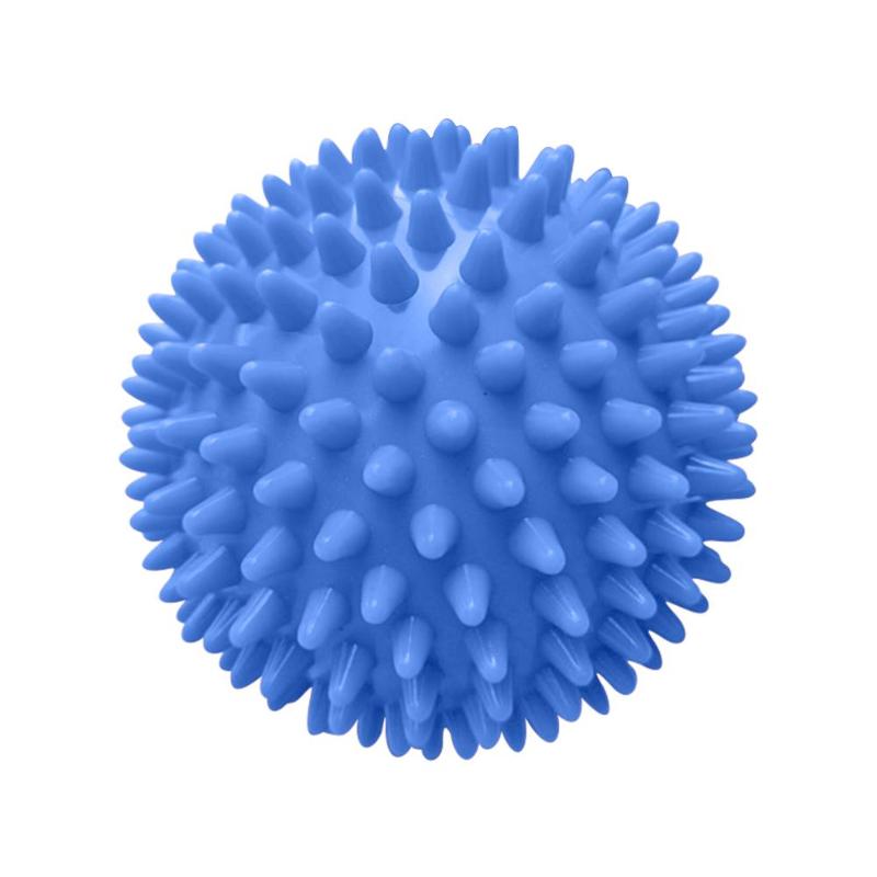 9cm PVC Spiky Massage Ball Sport Fitness Hand Foot Pain Stress Relief Training Grip Muscle Relax Hedgehog Physiotherapy Ball: Light Blue