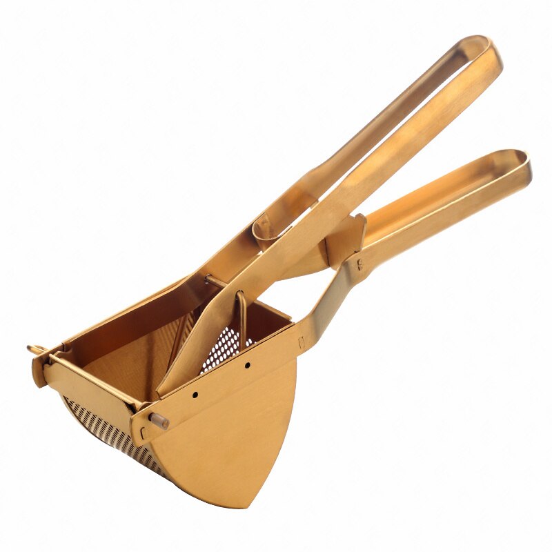 Kitchen Tools Potato Masher Ricer Maker Tool Stainless Steel Manual Fruit Pomegranate Squeezer Orange Lemon Juicer Hand Press: gold B