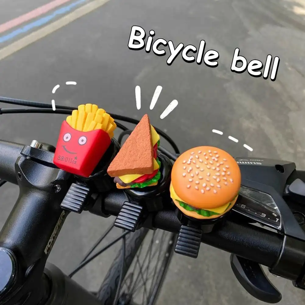 Børn hamburg cykelklokke børn mini sød cykelring alarm advarsel til sport styr horn klokke cykeltilbehør