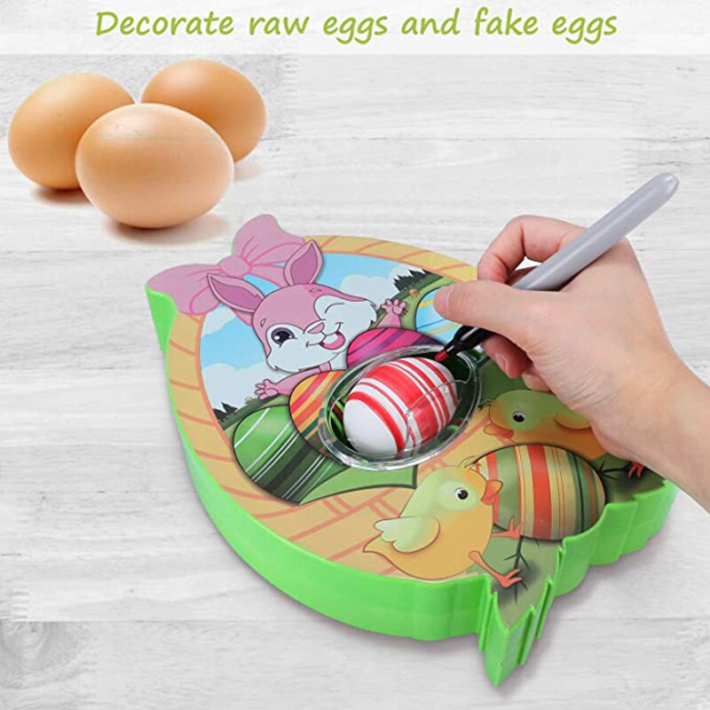 Diy Easter Egg Decorating Coloring Kit Egg Spinner Machine With Accessories Children Play Toy Perfect Birthday For Kids